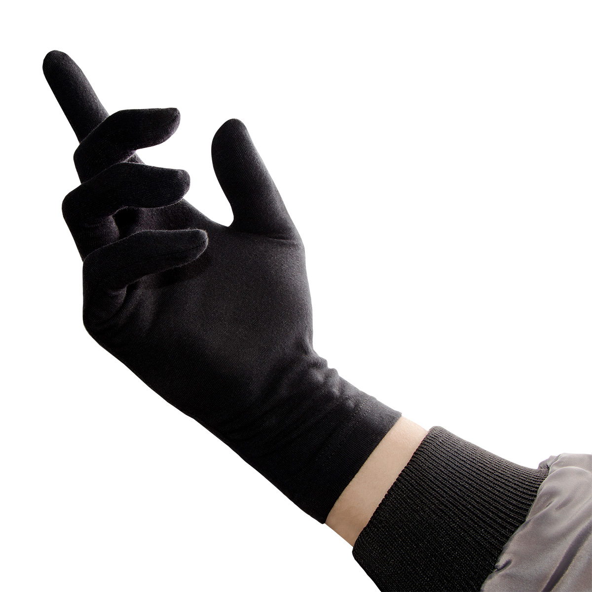دستکش فری سایز ضد حساسیت بدون مچ مشکی