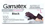 دستکش نیتریل مشکی نیتکس گاماتکس بدون پودر حریر