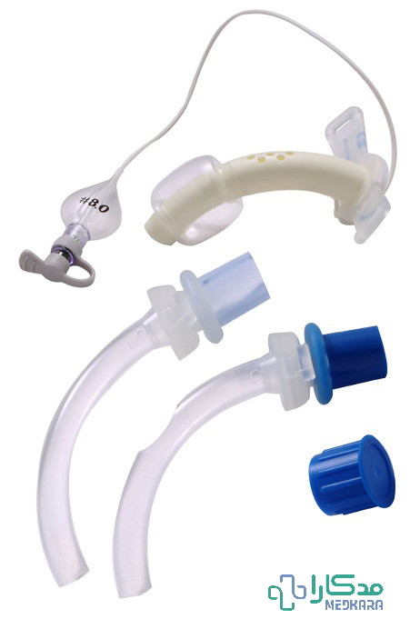 ست لوله تراکئوستومی کافدار با دو کانال داخلی